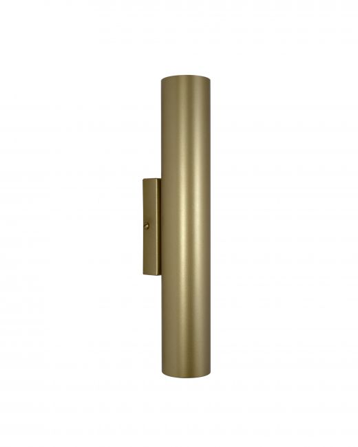 ARANDELA TUBO REDONDA 2*MR16 40*6CM DOURADO