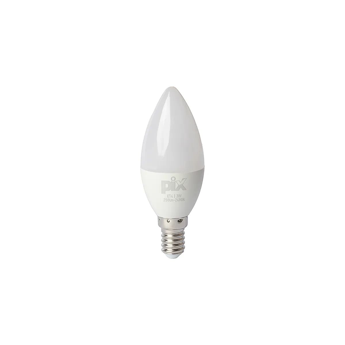 LAMPADA VELA FOSCA E14 2400K 3W