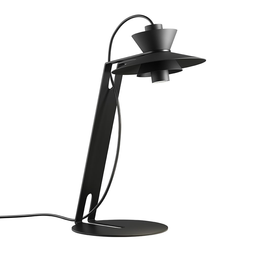 LUMINARIA DE MESA COLIBRI DIAM 160X343MM 5W 2700K 127/220V PRETO