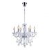 LUSTRE CANDELABRO FRANCE 6 E-14 CRISTAL TRANSPARENTE