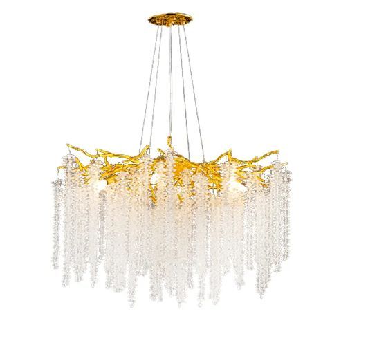 LUSTRE PENDENTE Ø80X75CM DOURADO 12*G9 DOURADO DCD01731