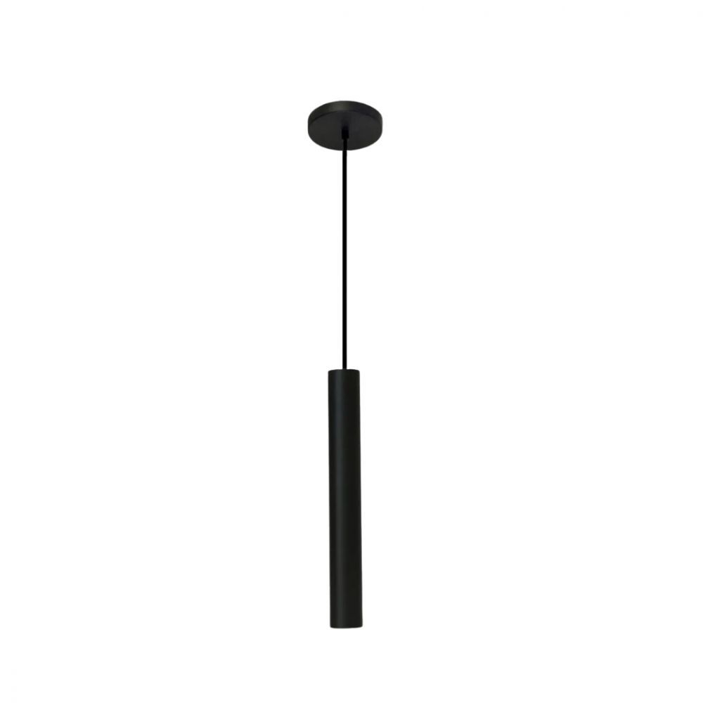 PD-360/30 PENDENTE TUBO REDONDO 30CM 1XG9 PRETO