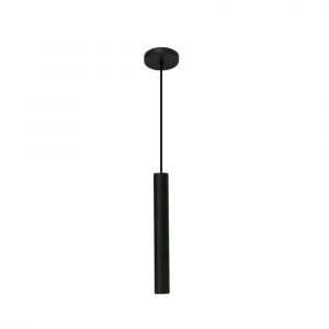 PD-360/30 PENDENTE TUBO REDONDO 30CM 1XG9 PRETO