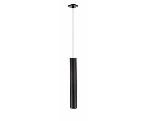 PD-362/30 PENDENTE TUBO REDONDO 30CM  MR16 PRETO