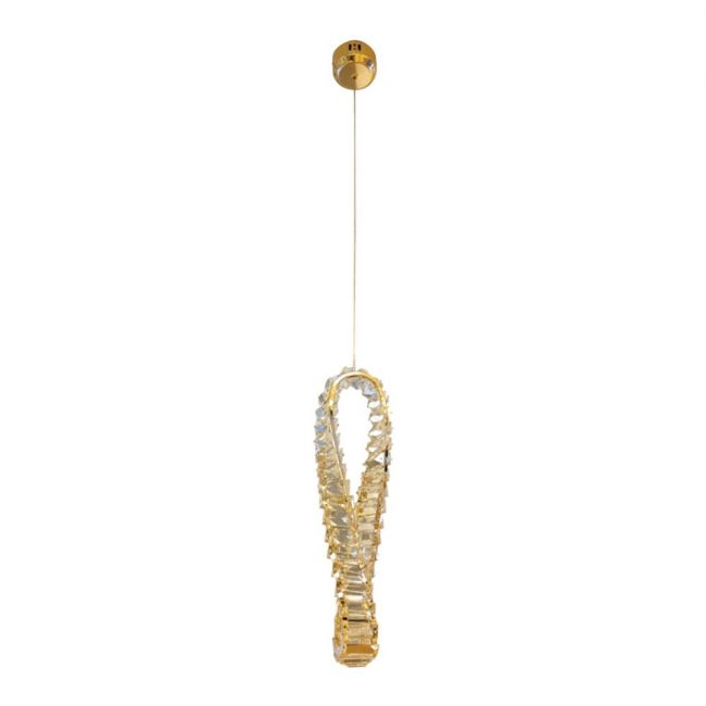 PENDENTE 12W 3000K 45CM GOLD / DOURADO - DCD02806