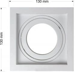 SPOT AL DIRECIONAL MR11 EMBUTIR BRANCO TEXTURIZADO