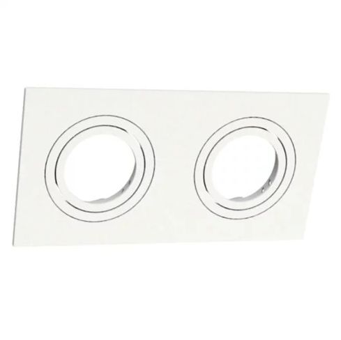 SPOT EMBUTIR FACE PLANA 2 PAR20 BRANCO 130X235X35MM SE-330.3173