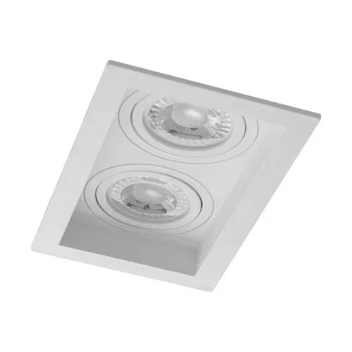 SPOT EMBUTIR RECUADO 2 DICROICA BRANCO 100X175X35MM SE-330.2893