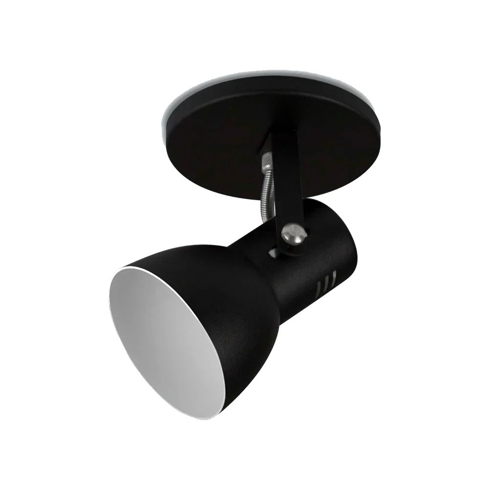 SPOT LIGHT PRETO 1 LUZ E27