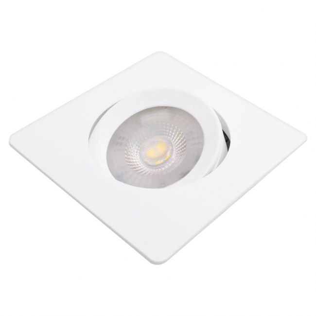 SPOT QUADRADO 5W SMD BRANCO NEUTRO