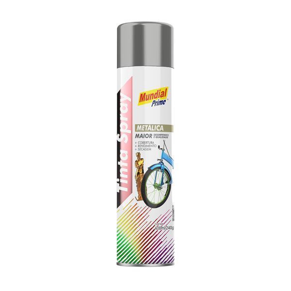 TINTA SPRAY 400ML METAL ALUMINIO